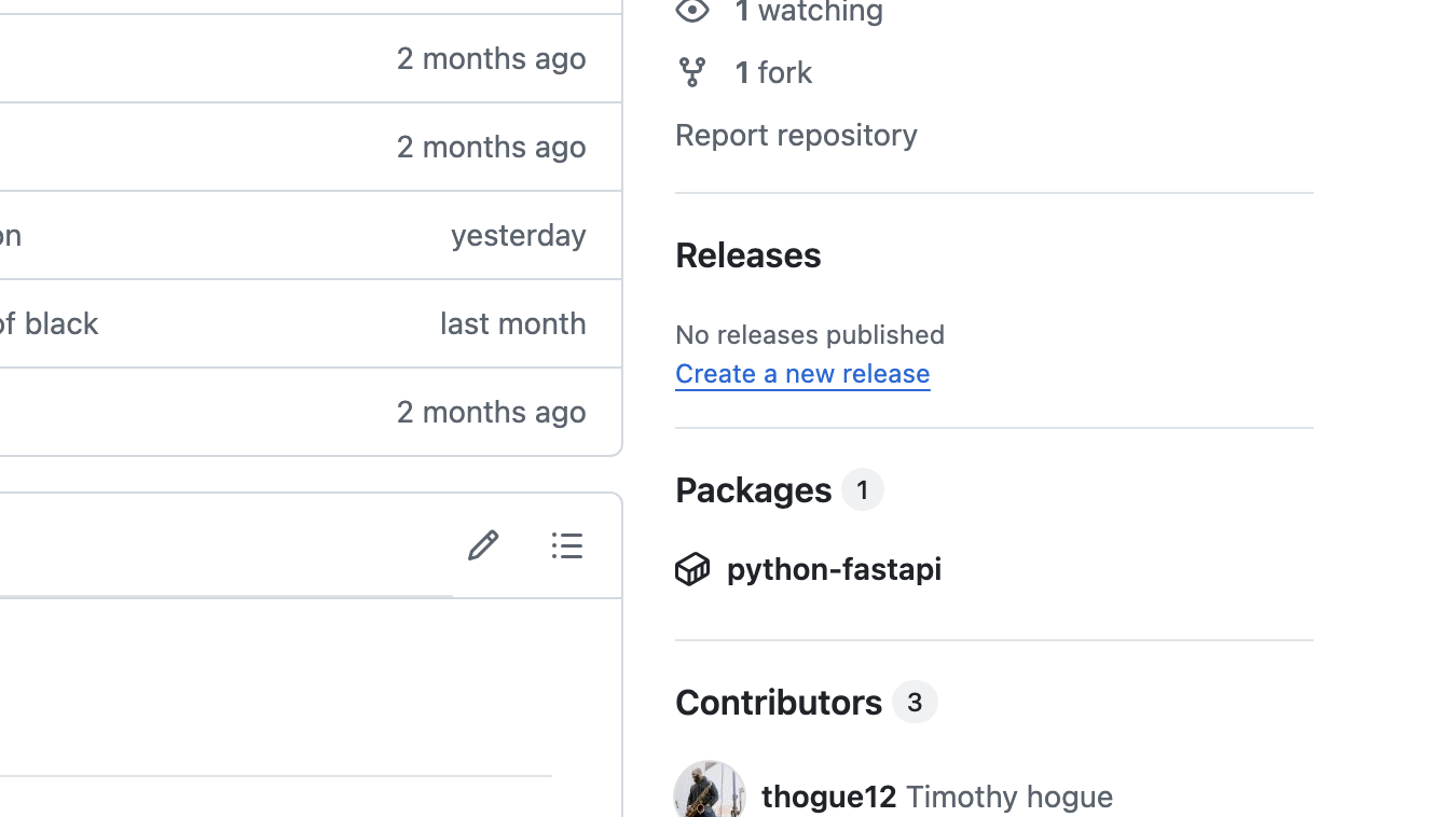 Packages Section